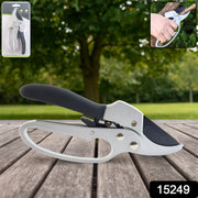 Indo Glow gardening pruning shears displayed open on a clean white background.