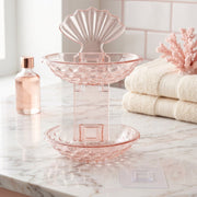 Wall mounted self adhesive soap holder with two tiers