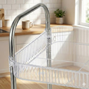 Storage trolley suitable for kitchen, office, and home with wheels